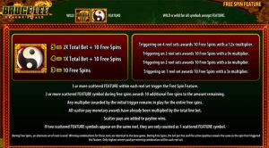 bruce lee dragons tale free spins feature