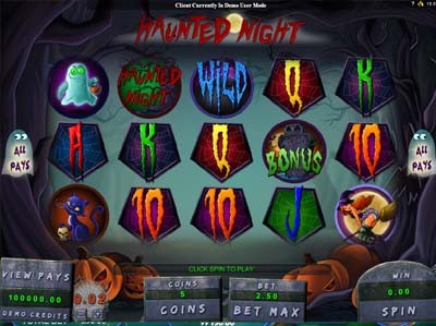 haunted night online slot machine