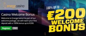 energy casino welcome bonus