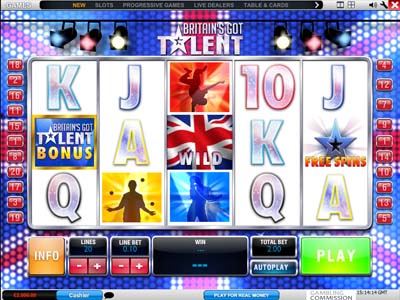 britains got talent slot machine