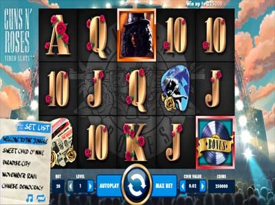 guns n roses online slot machine review
