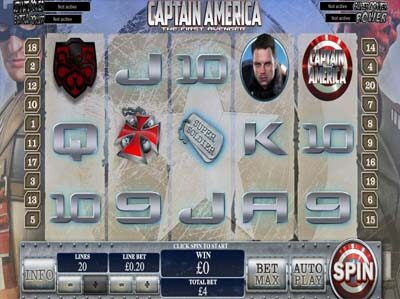 captain america slot machine