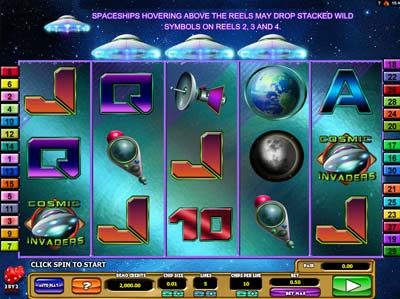 cosmic invaders slot machine