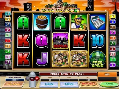 money mad monkey slot from microgaming