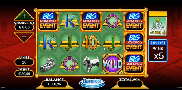 monopoly big event slot review