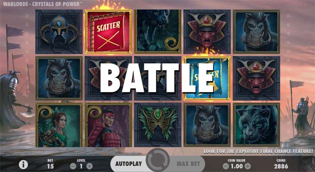 warlords slot features