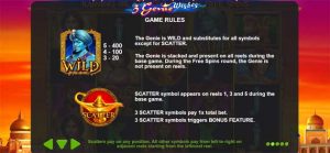 3 genie wishes slot game rules