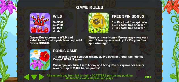 bee land slot rules