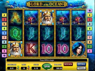 lord of the ocean novomatic slot