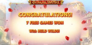 glorious empire online slot bonus feature explained