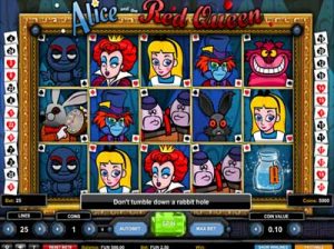 alice and the red queen online slot by 1x2 gaming reviewed