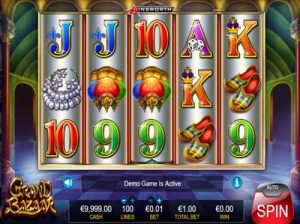 grand bazaar online slot game by ainsworth