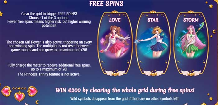 moon princess free spins bonus