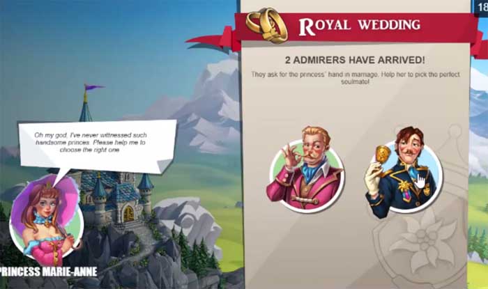 royal wedding bonus castle builder 2