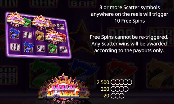 disco double free spins