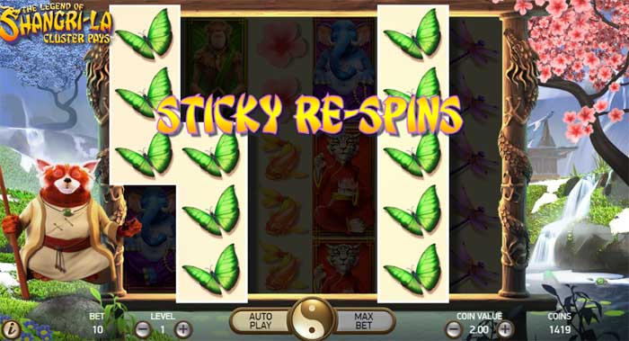 sticky respins feature