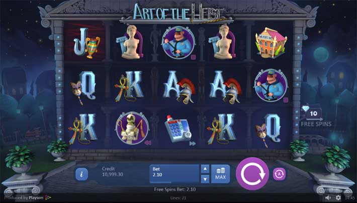 art of the heist slot review