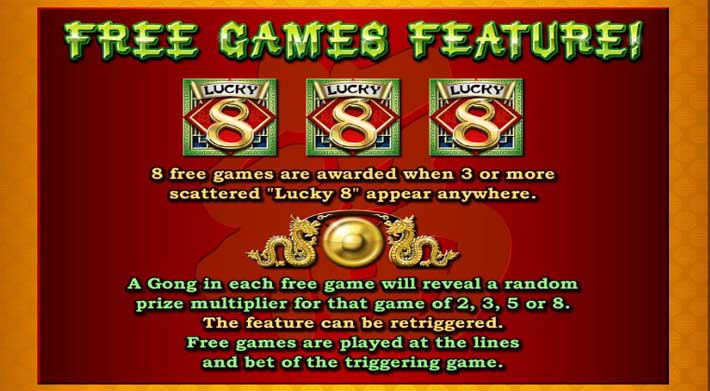 lucky 8 bonus feature